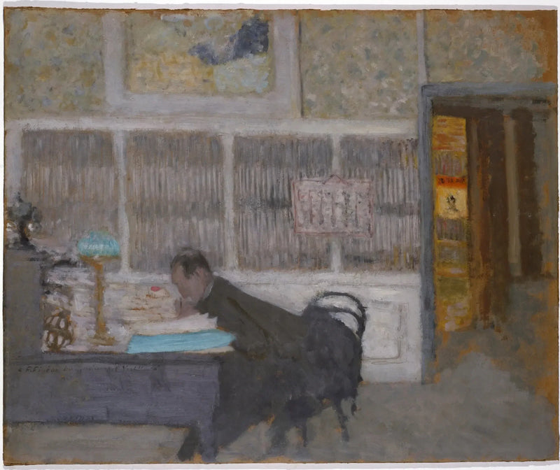 På White Review (Porträtt av Félix Fénéon). - Édouard Vuillard