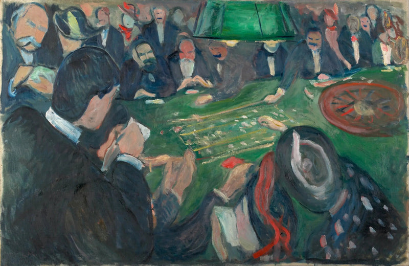 Vid roulettebordet i Monte Carlo - Edvard Munch