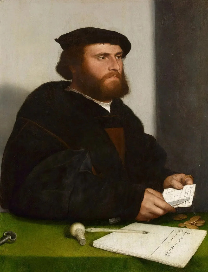 En köpman från den tyska Steelyard: 'Hans från Antwerpen' - Hans Holbein den yngre