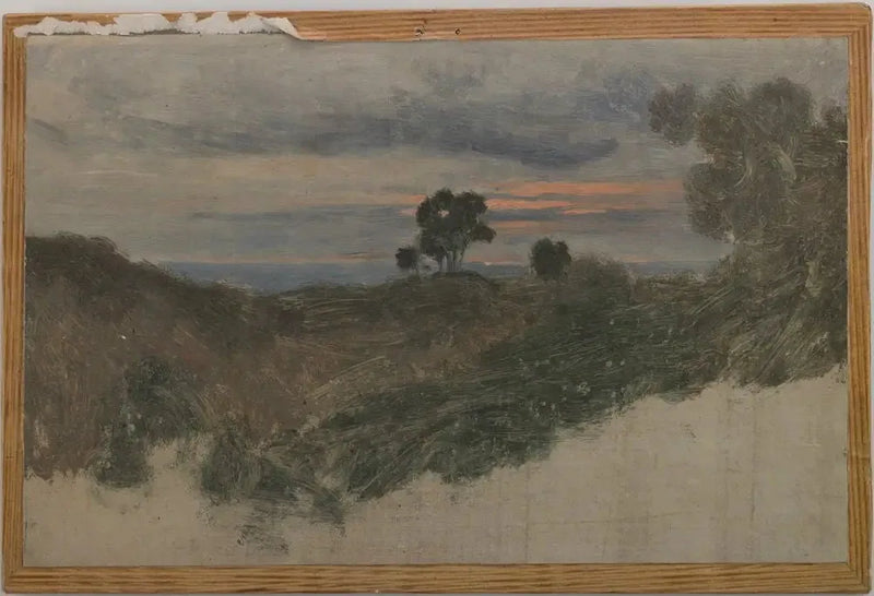 Vid Olevano nära Rom - Jean-Baptiste Camille Corot
