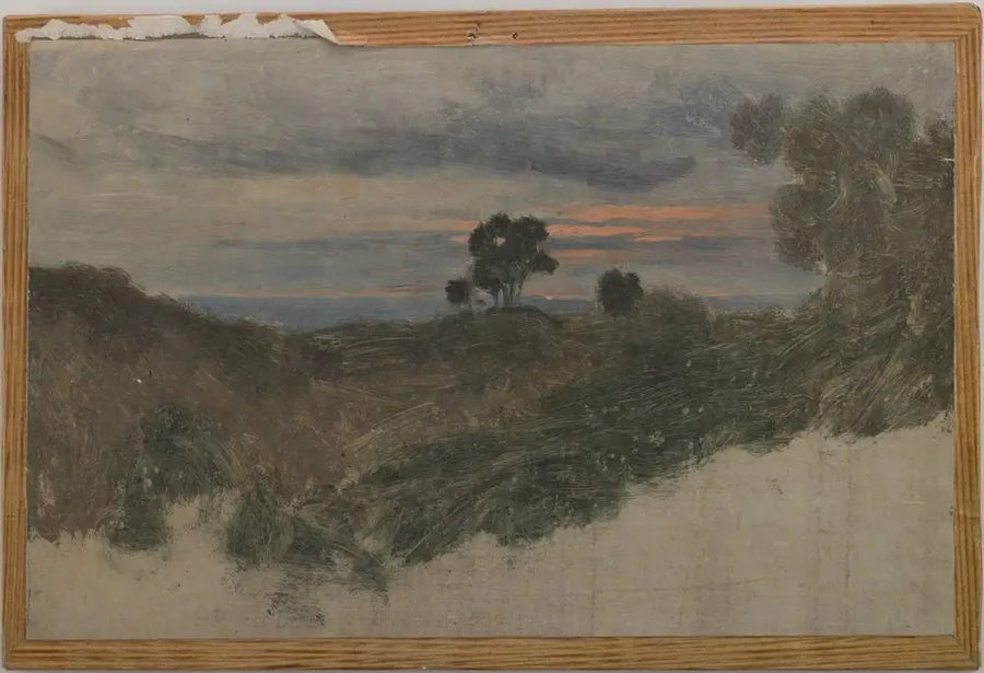 Vid Olevano nära Rom - Jean-Baptiste Camille Corot