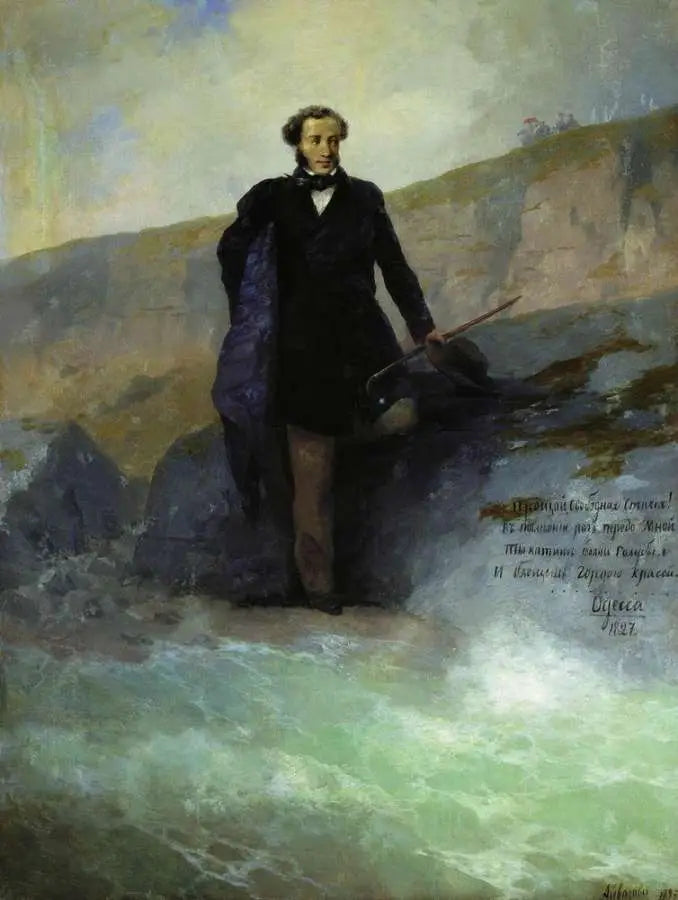 A. S. Pouchkine vid Svarta havets kust - Ivan Aïvazovski