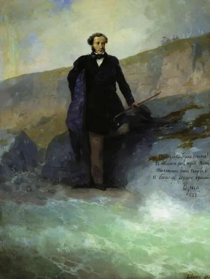 A. S. Pouchkine vid Svarta havets kust - Ivan Aïvazovski