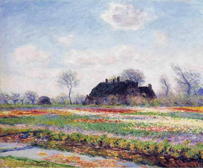 I Sassenheim nära Haarlem, tulpanfält - Claude Monet
