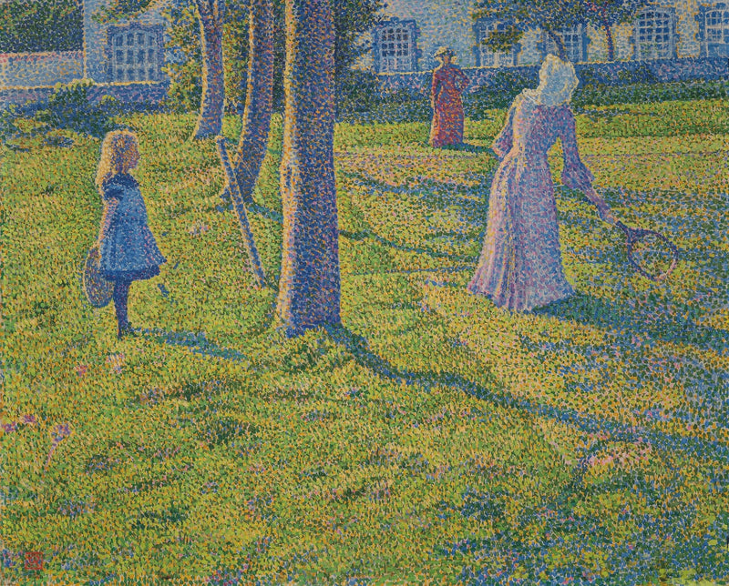 I Thuin eller tennisfesten - Théodore van Rysselberghe