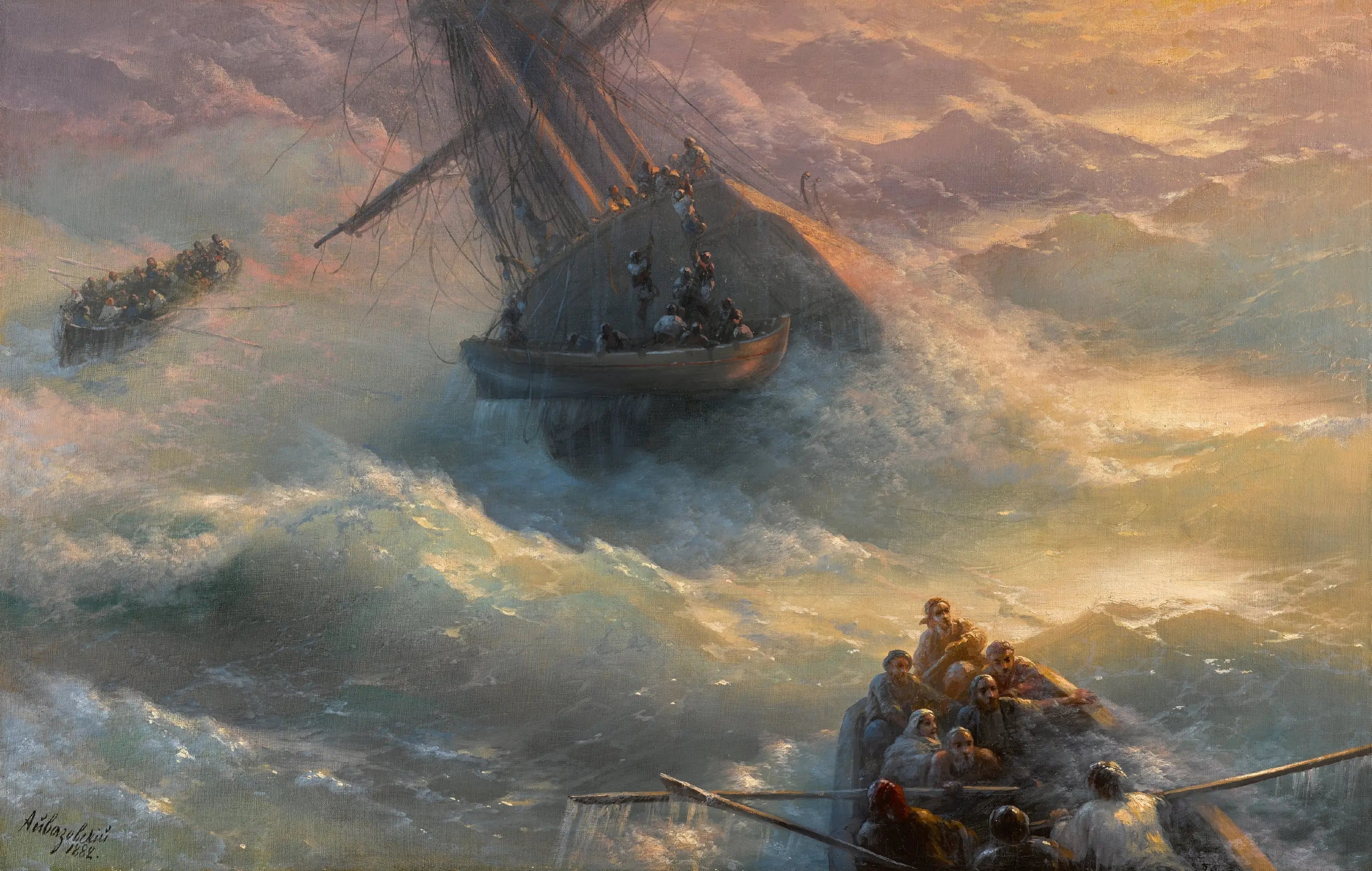 Abandon du navire - Ivan Aïvazovski - Alpha Reproduction