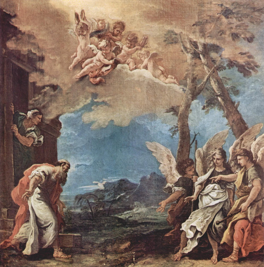 Abraham och de tre änglarna - Sebastiano Ricci