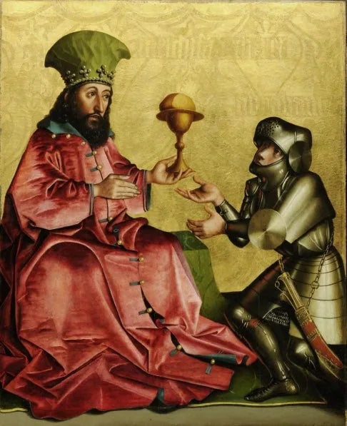 Abraham och Melkisedek - Konrad Witz