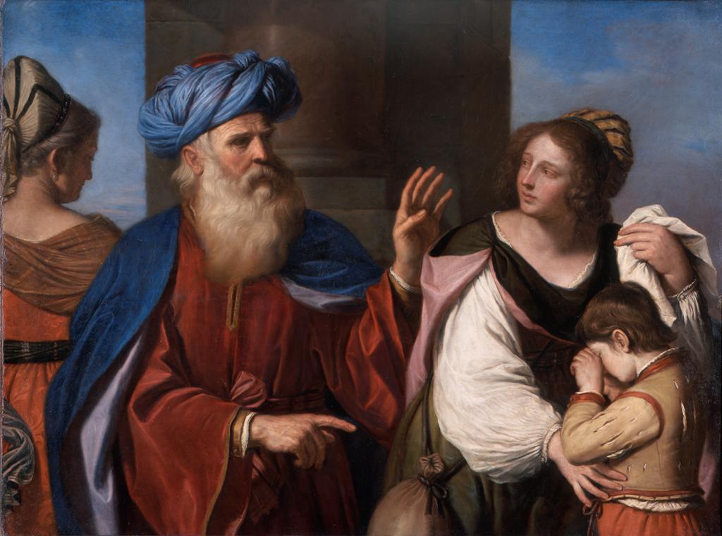 Abraham som avvisar Agar - Guercino