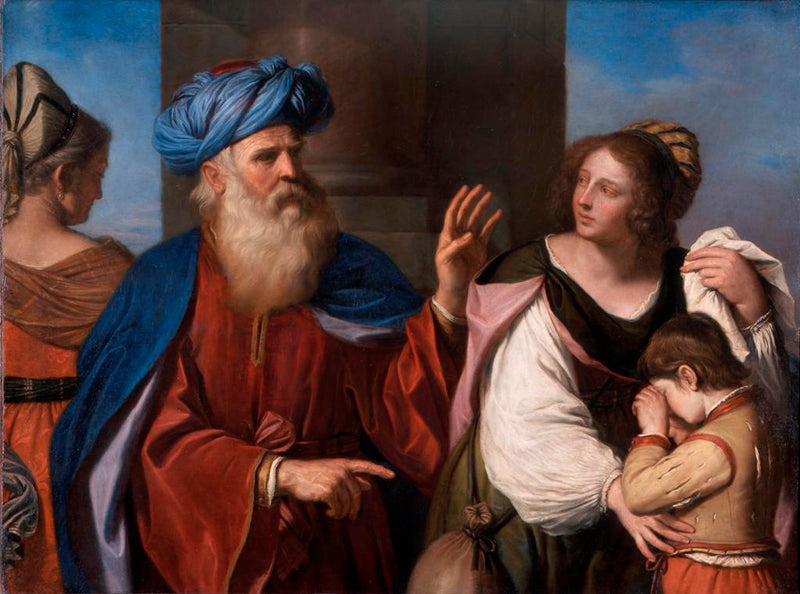 Abraham som avvisar Agar - Guercino