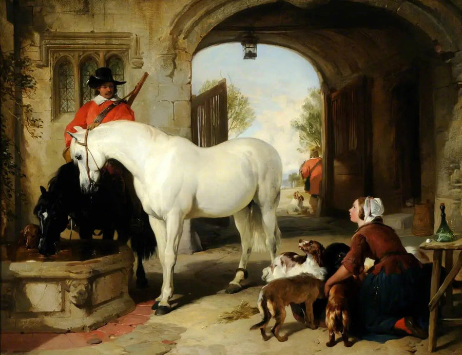 Vattning av hästar - Edwin Henry Landseer