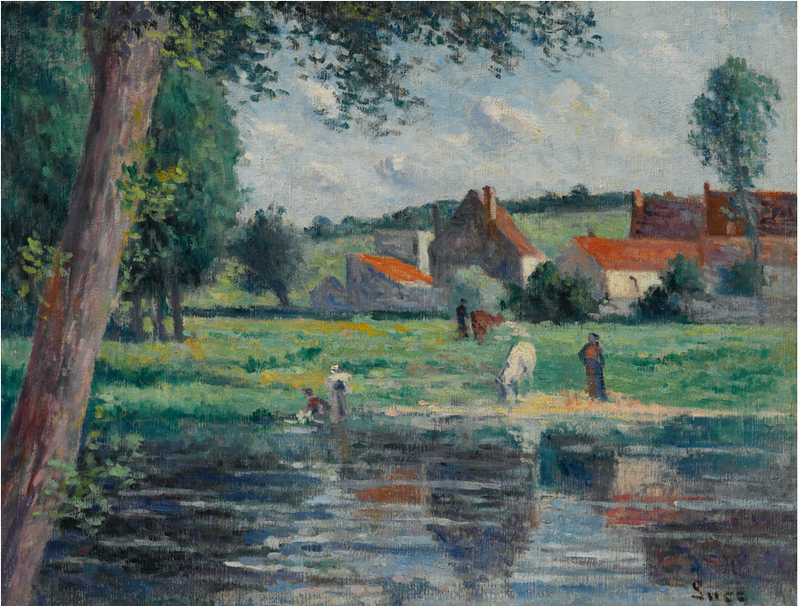 Abreuvoir vid Cure - Maximilien Luce