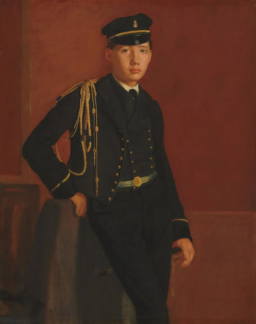 Reproduction du tableau « Achille De Gas en uniforme de cadet - Edgar Degas » par Alpha Reproduction en peinture à l’huile