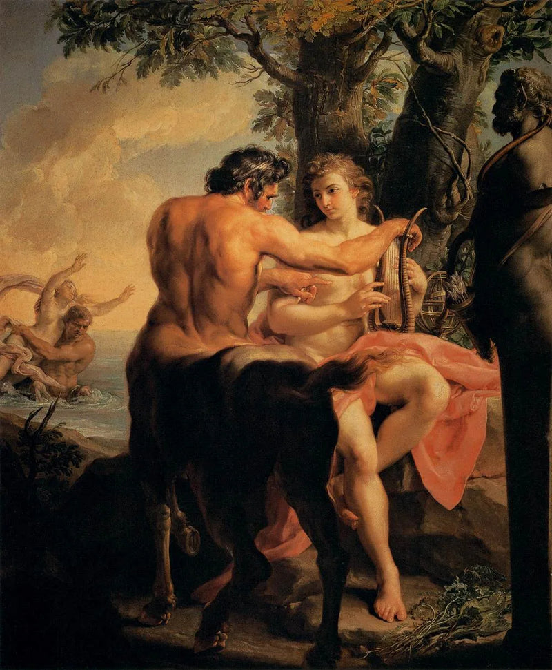 Achille och kentauren Chiron - Pompeo Batoni
