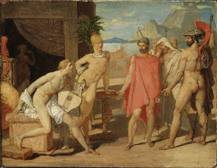 Achille tar emot Agamemnons ambassadörer - Jean-Auguste-Dominique Ingres
