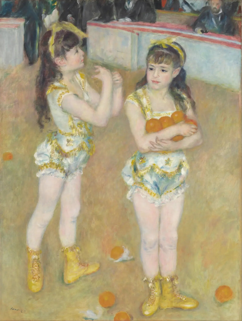 Akrobater på Cirque Fernando (Francisca och Angelina Wartenberg) - Pierre-Auguste Renoir