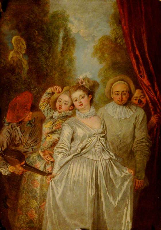 Italiensk teaterensemble - Antoine Watteau