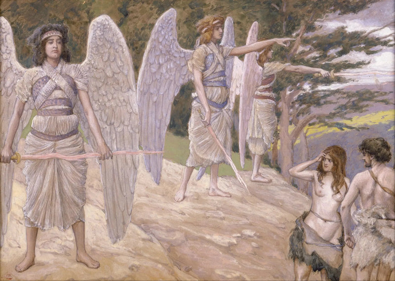Adam och Eva utvisade ur paradiset - James Tissot