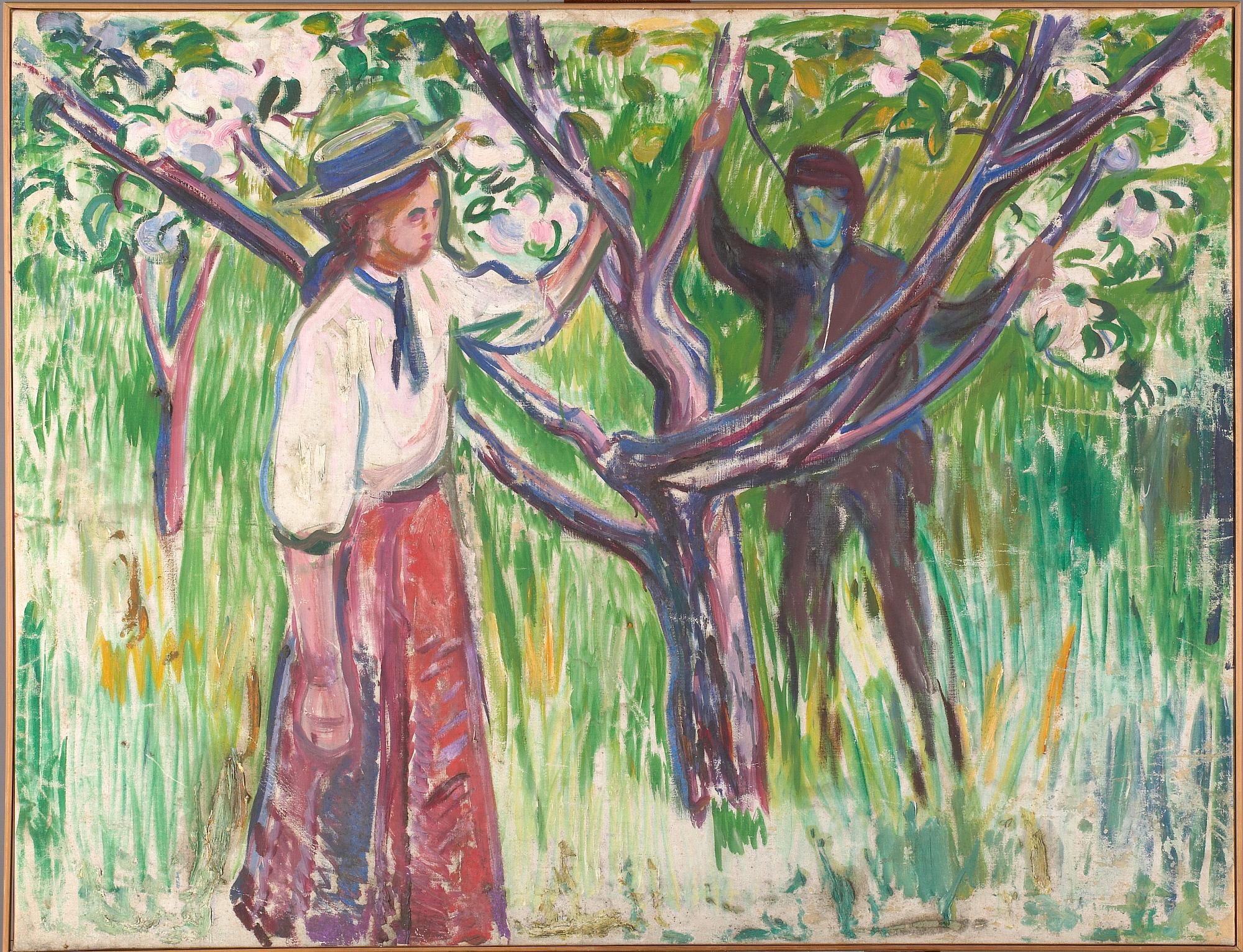 Reproduction du tableau « Adam et Ève - Edvard Munch » par Alpha Reproduction en peinture à l’huile