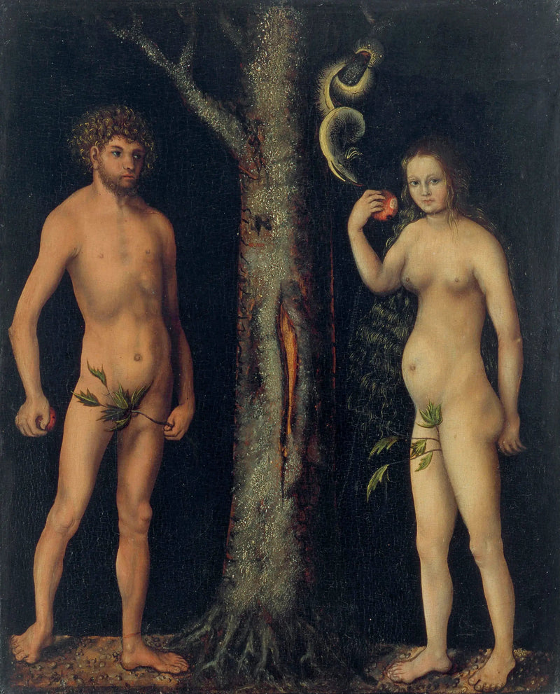 Adam och Eva - Lucas Cranach den äldre