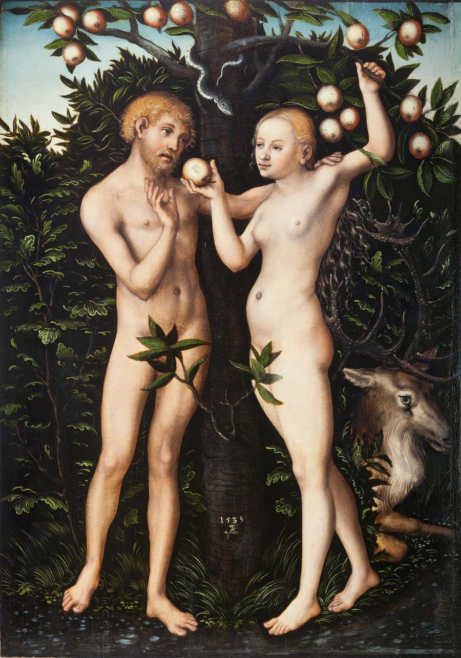 Adam och Eva - Lucas Cranach den äldre