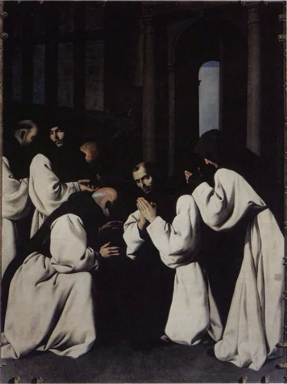 Farväl av Fader Juan de Carrión - Francisco de Zurbarán