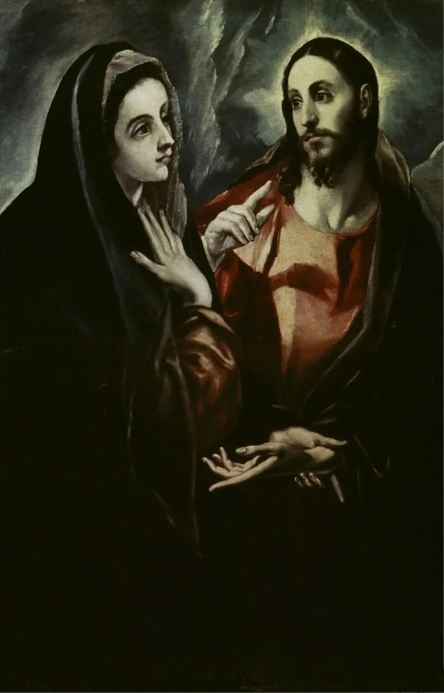 Jesu avsked till Maria - El Greco