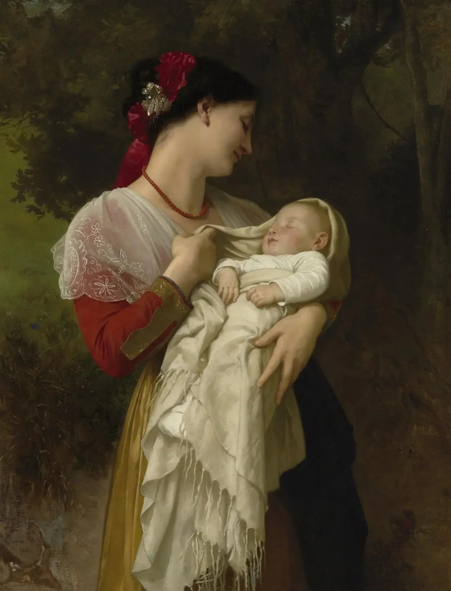 Moderlig beundran - Bouguereau