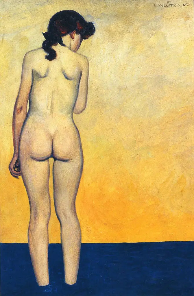 Tonåring som går in i vattnet - Félix Vallotton