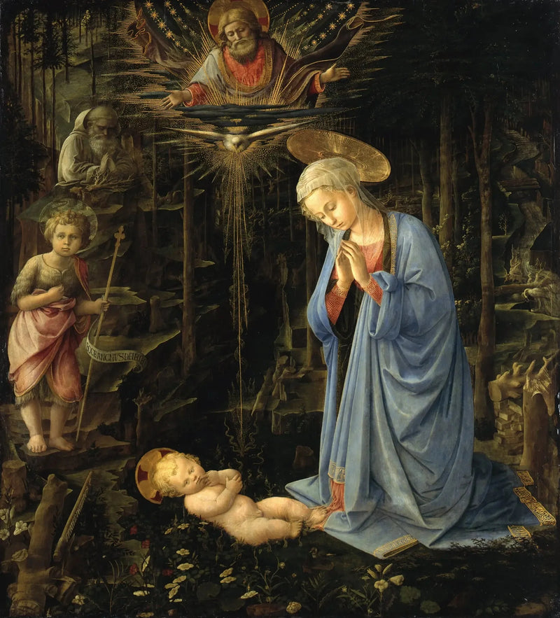 Adoration i skogen - Fra Filippo Lippi