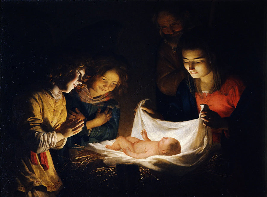 Barnets tillbedjan - Gerrit van Honthorst