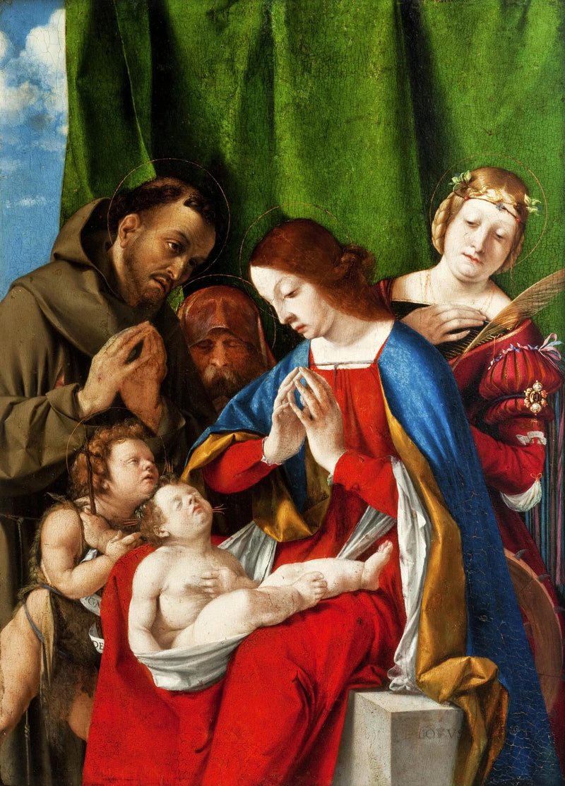 Barnets tillbedjan - Lorenzo Lotto