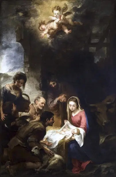  Herdarnas tillbedjan - Bartolomé Esteban Murillo