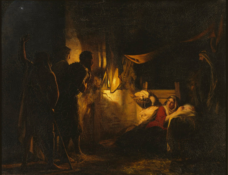 Adoration des bergers - Carl Heinrich Bloch