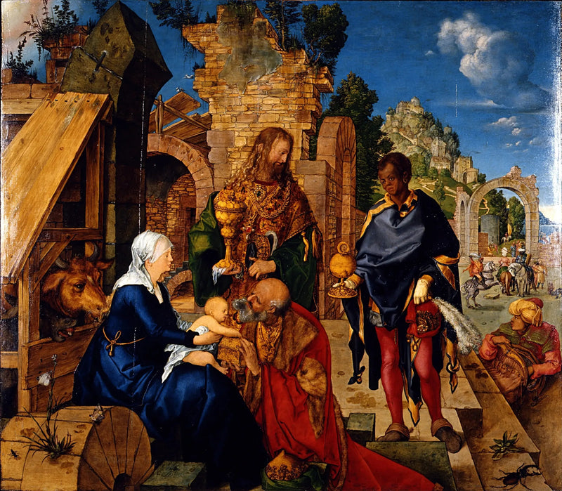 De tre vise männens tillbedjan - Albrecht Dürer