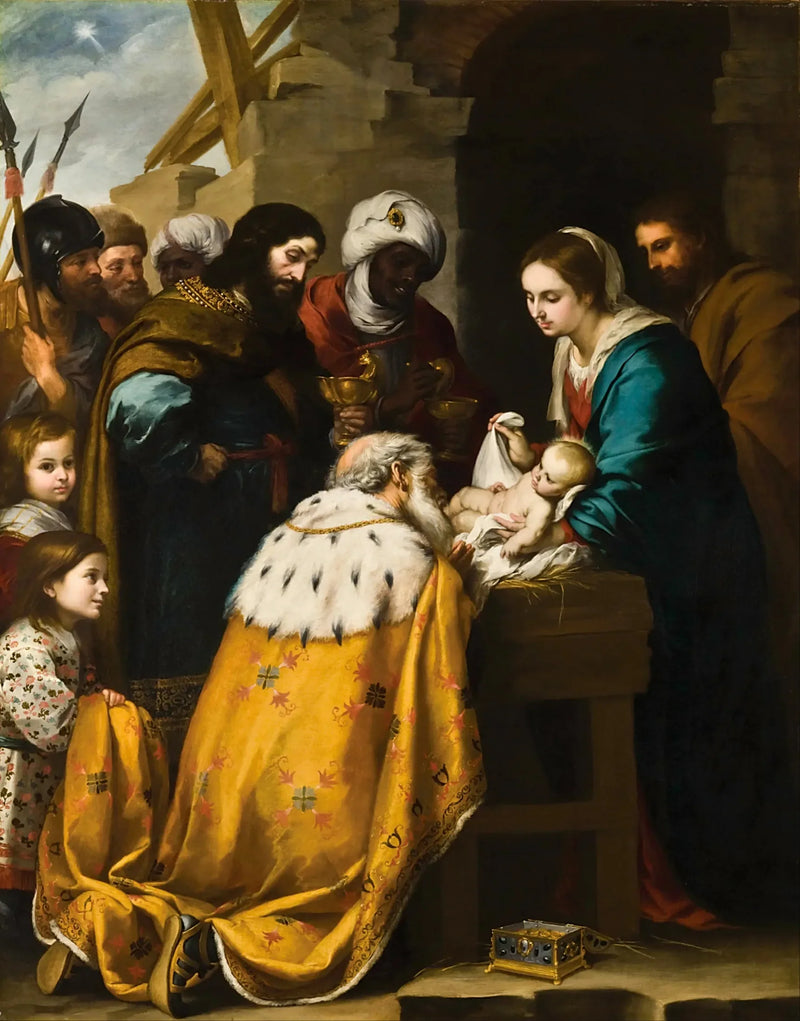 Tadlingen av de vise männen - Bartolomé Esteban Murillo