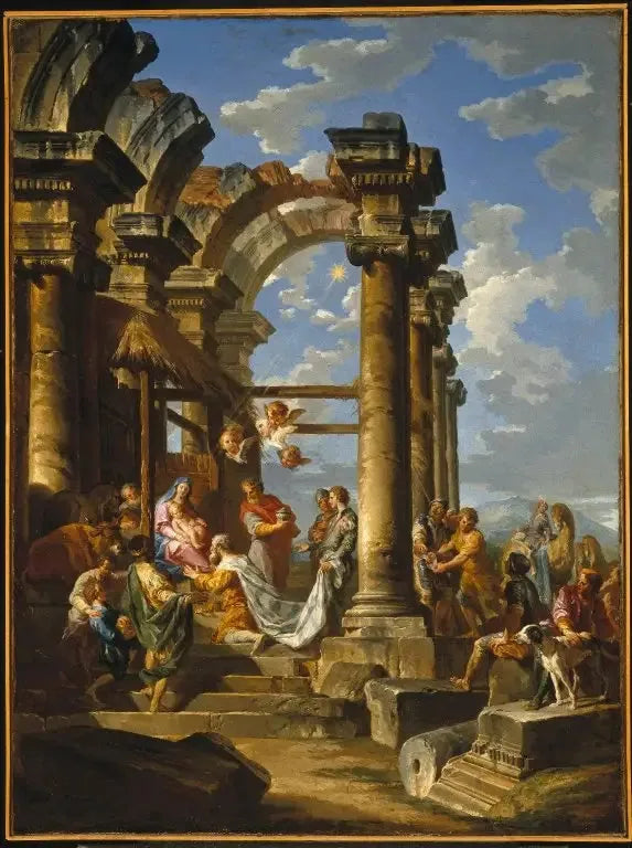 Tolkning av de vise männen - Giovanni Paolo Panini
