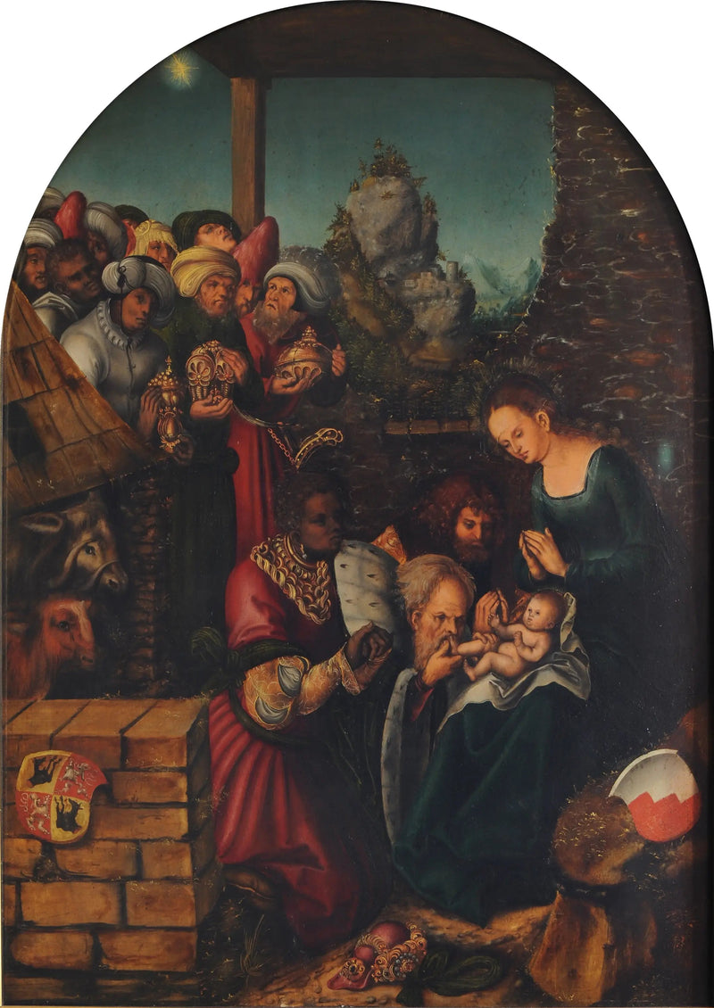 Adoration des Mages - Lucas Cranach den äldre