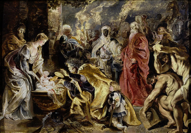 De tre vise mäns tillbedjan - Peter Paul Rubens