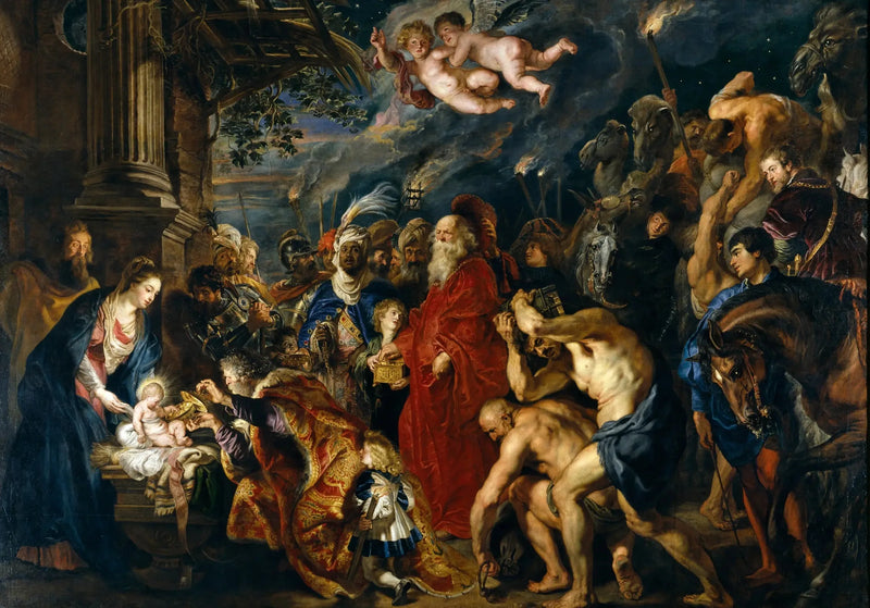 De tre vise mäns tillbedjan - Peter Paul Rubens