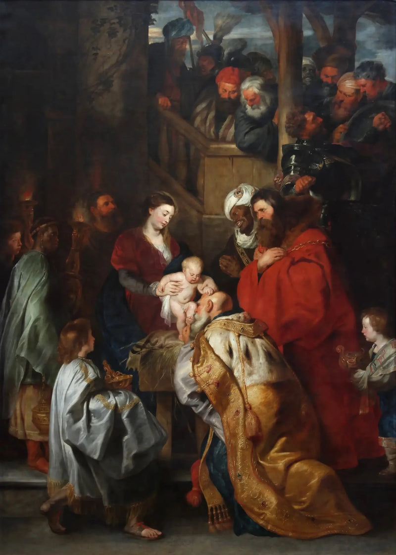 Tadlingen av de vise männen - Peter Paul Rubens
