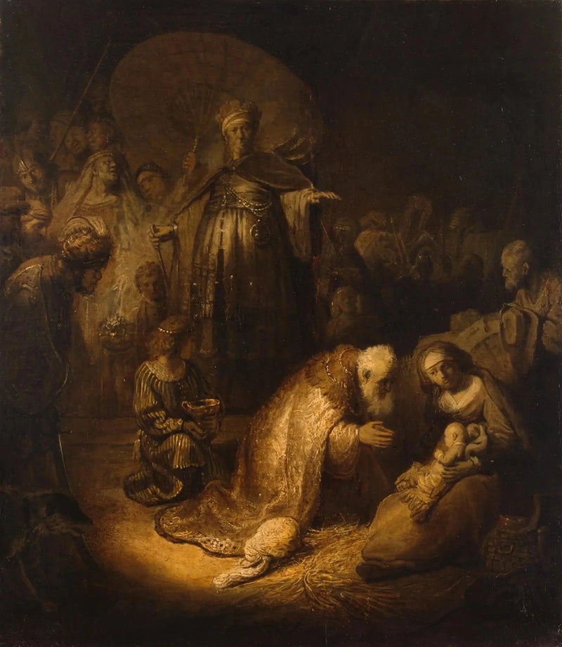 De tre vise männens tillbedjan - Rembrandt