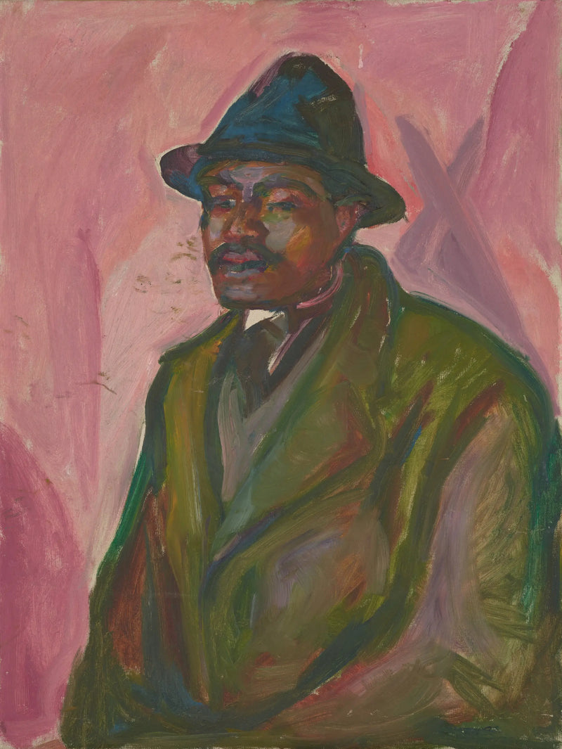 Afrikansk i grön mantel - Edvard Munch