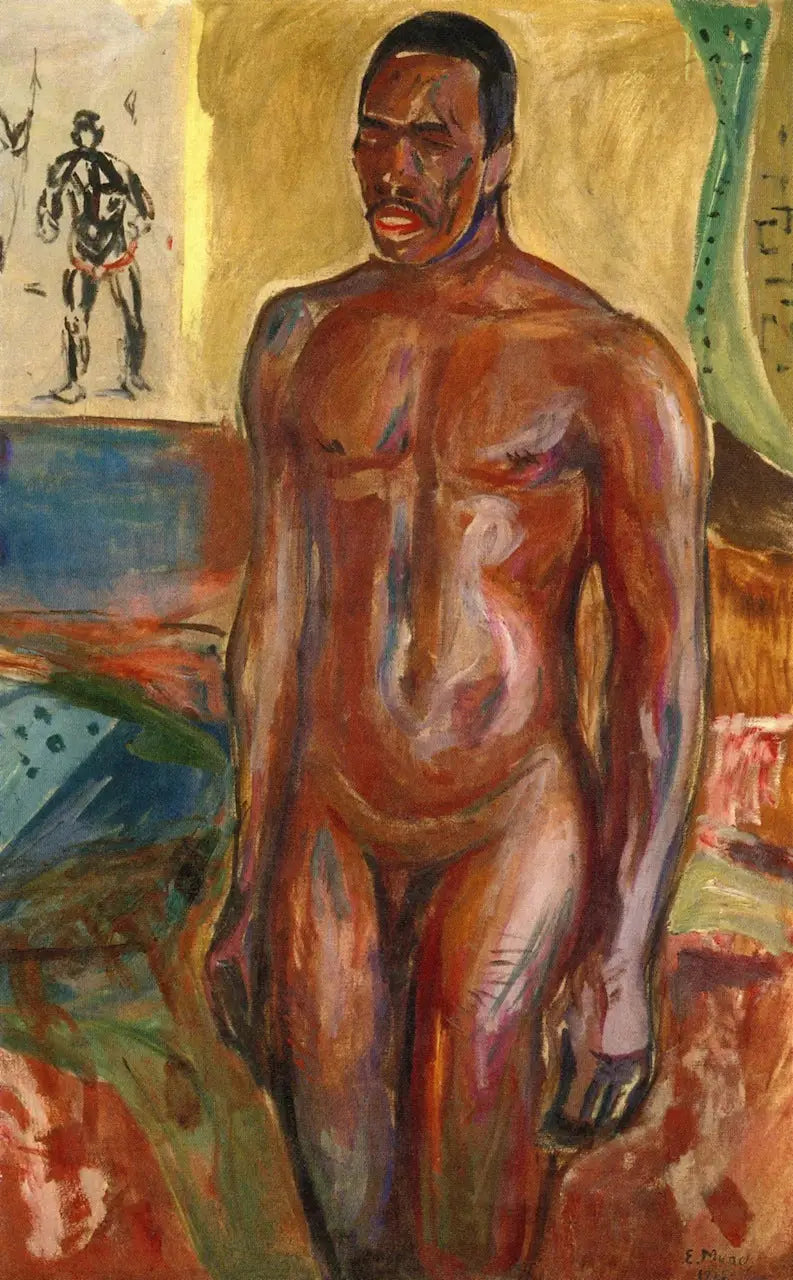 Afrikansk nakenstående - Edvard Munch