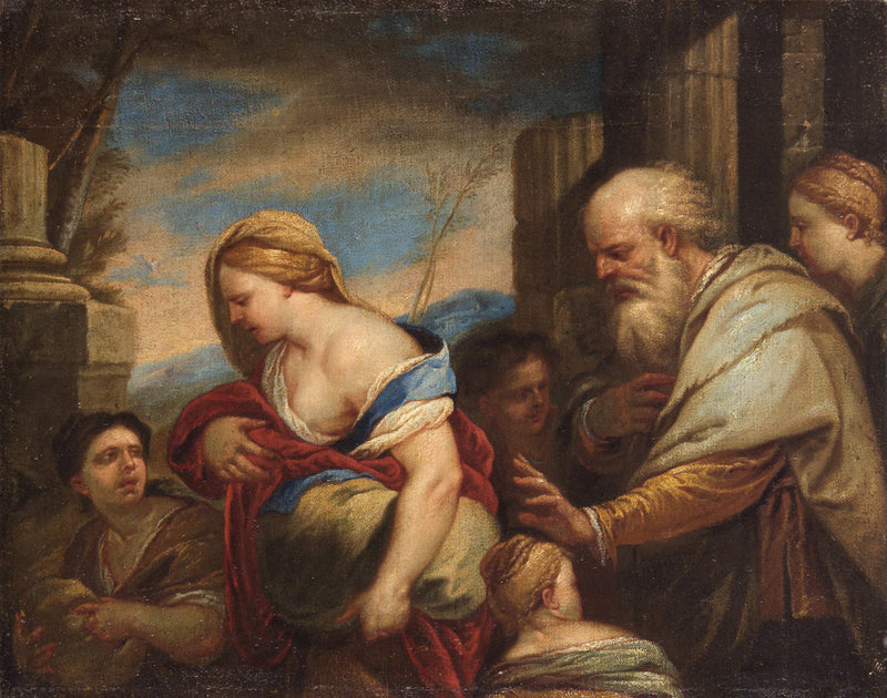 Agar jagad av Abraham - Luca Giordano