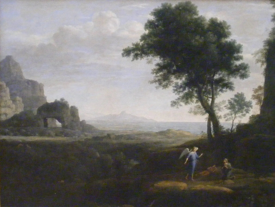 Agar och Ismaël i öknen - Claude Lorrain