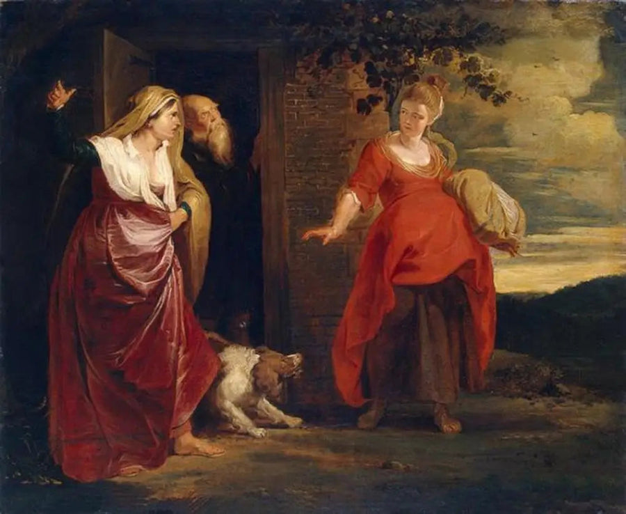 Agar lämnar Abrahams hus - Peter Paul Rubens