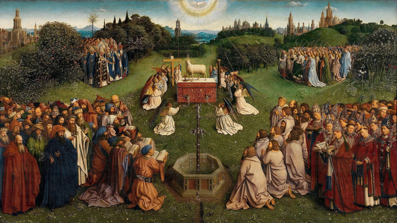 Mystisk lamm - Hubert van Eyck