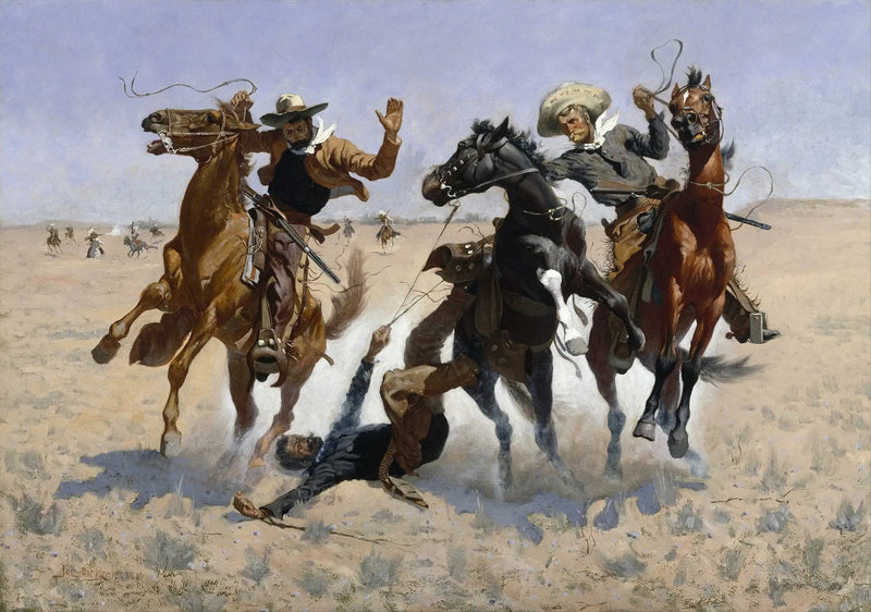 Hjälpa en kamrat - Frederic Remington