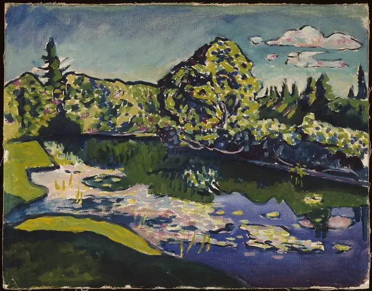Akhtyrka, parkens damm - Vassily Kandinsky
